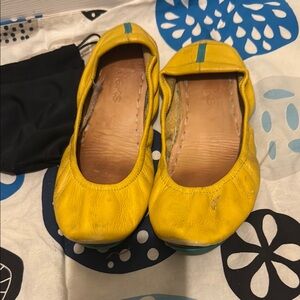 Tieks Yellow Ballet Flats Comfortable Slip-On Shoes